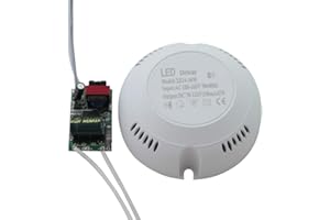 SUNERLORY LED Driver Accesorios Downlights Lámpara Interior Protección múltiple Fuente alimentación Redonda Alta eficiencia Seguro Estable Transformar Luz Techo Corriente Constante(24-36W)