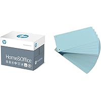 HP Kopierpapier CHP150 Home & Office, DIN-A4 80g, 2500 Blatt, Weiß & Original Falken 100er Pack Karton-Trennstreifen. 10…