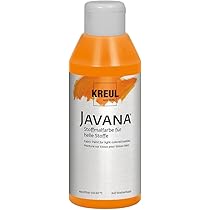 Kreul Javana Vernice Per Tessuti Chiaro 250 Ml - Marrone Scuro, A Base D'Acqua