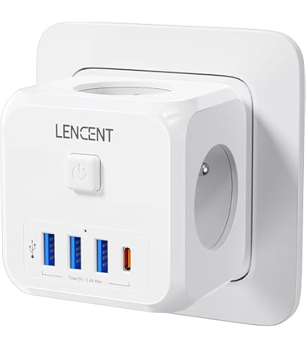 VEFVE 70W USB C Chargeur, 7 en 1 Cube Multiprise, Prise à 3 Voies avec Commutateur, PD Charge Rapide pour Ordinateur Portable, iPhone, MacBook Pro, iPad Pro, iPhone, Galaxy, S370A-1 VEFVE 70W USB C Chargeur, 7 en 1 Cube Multiprise, Prise à 3 Voies avec Commutateur, PD Charge Rapide pour Ordinateur Portable, iPhone, MacBook Pro, iPad Pro, iPhone, Galaxy, S370A-1