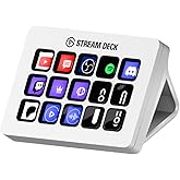 Elgato Stream Deck MK.2 White – Studio-Controller, 15 Makrotasten, auslösen von Aktion in Apps und Software wie OBS, Twitch, 