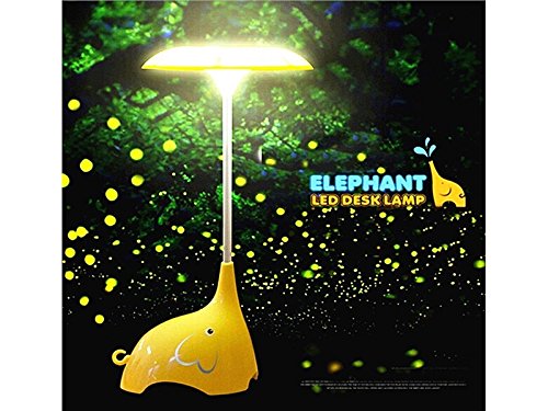 Preisvergleich Produktbild GYPO Desktop-Licht Elephant Nightlights Baby Kinderzimmer Nachtlichter LED Schlafzimmer Nachttischlampe Einstellbare Helligkeit Touch Control Lichter (gelb) Dekorative Lampe