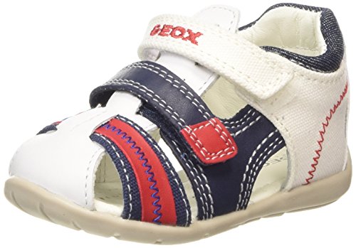 Geox Kaytan C, Baby Boys' Sandals, White/Navy, 6 UK Child