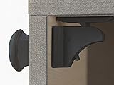 MYTK 16+3 Pack Magic Lock, magnetisches Schrankschloss als Kindersicherung, Montage ohne Bohren und Schrauben (16 Schlösser mit 3 Schlüssel Schwarz) - 4