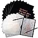Produktbild Kratzpapier Regenbogen,12PCS Weihnachtszeichnungsschablonen + 30PCS Papierblätter + 2 STÜCKE Doppelkopfstifte Regenbogen-Kratzer Sketch Art Tool Kit für Kinder Jungen Mädchen