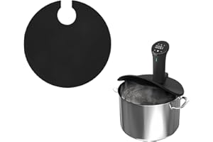 QINGZY Sous-Vide-Deckel aus Silikon, passend für Töpfe bis 28 cm Ø, reduziert Wasserverdunstung, erhält Geschmack und Feuchtigkeit, Deckel für Sous Vide Behälter, für präzises Garen
