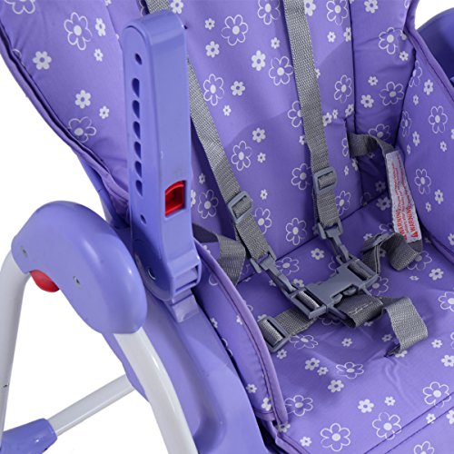 Goplus Kinderhochstuhl Treppenhochstuhl Babyhochstuhl Babystuhl Kinderstuhl verstellbar klappbar- diverse Farben - 7