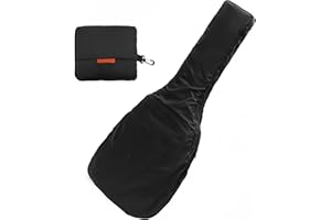 Musiin Electric Guitar Bag Rain Cover - Waterproof Protection with Lightweight and Foldable Design, Black
