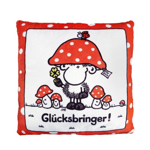 Sheepworld 42380 Plüschkissen Glück