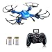 Produktbild RC Quadrocopter Potensic Drohne mit 2.4GHz 6-Achsen-Gyro HD Kamera FPV Übertragung 3D Flip Funktion Kopflos und Höhen-Haltefunktion-Blau