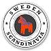 Produktbild 2 x Schweden Skandinavien Vinyl Aufkleber Aufkleber Laptop Reise Gepäck Auto Ipad Schild Fun # 4524 - 10cm/100mm Wide