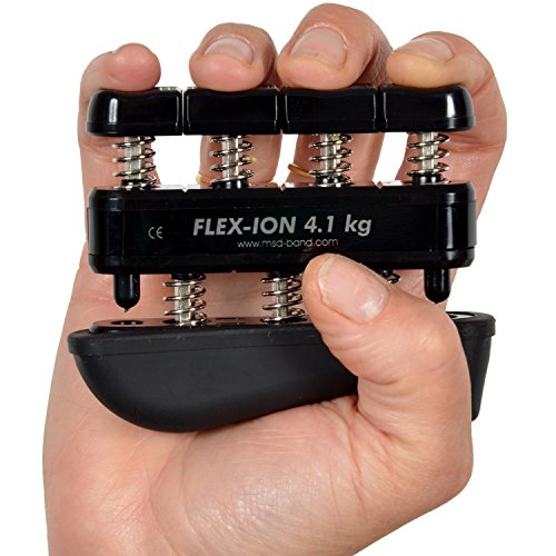 MSD-Europe FLEX-ION NERO (SUPER-FORTE) pulsanti molla riabilitazione DITA MANO