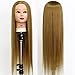 Neverland Beauty 26" Long Smooth 100% Synthetic Brown Hair Hairdressing Equipment Styling Head Doll Mannequin Training Head Tools Braiding Cutting Student Practice Model with Clamp #27 UK Stock