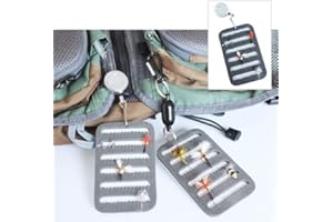 TROUTFLIES UK FISHING ACCESSORIES Fly Fishing Zinger with Fly Patch attached, keep your favourite flies handy