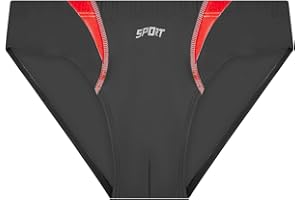 Trendy Boy Slip da Bagno Sportivo per Ragazzi in Tessuto Leggero, Slip da Bagno Performance, Vita Elasticizzata con Corda di Regolazione