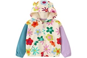 LitBud Chaqueta Niña Sudadera Cremallera Niña Abrigos Manga Larga Ropa para Niños Otoño Invierno Edad 1-8 Años