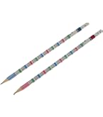 Krüger & Gregoriades Mathe-Bleistifte – 12er Set Mit Radiergummi, Ca. 19 Cm, Motiv: Formeln