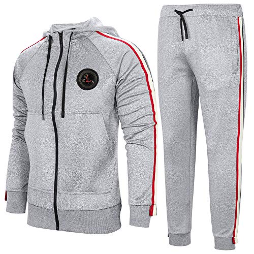 AOTORR Survêtement Homme Ensemble Sweat-Shirt à Capuche et Pantalon de Sport Jogging