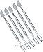 Starlite 5 Pack Manicure-Stainless Steel Nickel Plated Double Ended Cuticle Pusher