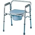 Homecraft Folding Commode Chair and Toilet Surround, Lightweight and Portable, Toilet Chair, and Support For Elderly and Disabled