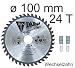 Produktbild DKB Kreissägeblätter HM Kreissägeblatt 100 mm bis 400 mm 24 Zähne - 120 Zähne Hartmetall (100 mm / 24 Zahn - WZ)