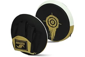 DORAWON, Paire de Pattes d'ours Ronde en Cuir Phoenix, Noir et Or