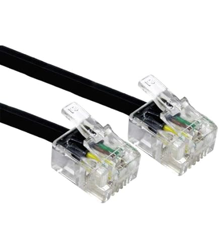 Cavo Telefonico Piatto RJ11 6P/4C 10 Metri Avorio - Wttelettronica 50.0003044 - Foto 2