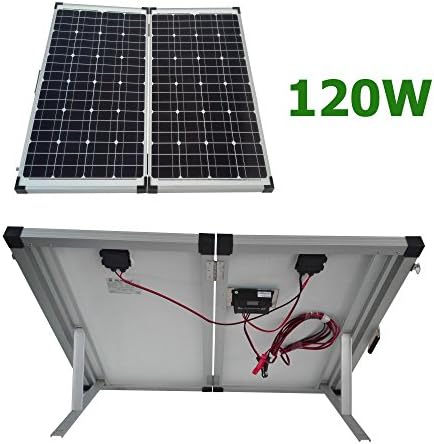 120W 12V Folding solar panel charging kit