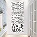 Produktbild PANDABOOM 140X57 Ungefähr You'll Nie alleine wandern Inspirational Zitate Wandaufkleber Raumdekoration Home Aufkleber Vinyl Art Liverpool Team Song Lyrics