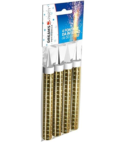 Candele Fontana Luminosa Per Torte - Set 4 Pezzi Con Fiamma Colorata (60 Secondi) - Foto 5