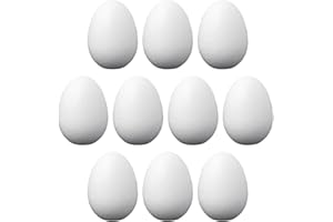 Ideen mit Herz | uova di polistirolo | Confezione da 10 | 6 cm di altezza, Ø ca. 4 cm | spazi vuoti per il fai da te