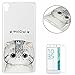 Produktbild CaseHome Sony Xperia XA Hülle (mit Freiem HD Schirm-Schutz) Silikongel Weich Bunter Gummi Ultra Dünn Thin Elegant Mode TPU Hübsch Einfach Muster Entwurf Schutz Stoßfest Anti-Rutsch Fall Retro Klassisch Abdeckung Schale Haut Für Sony Xperia XA-Niedlich Kätzchen