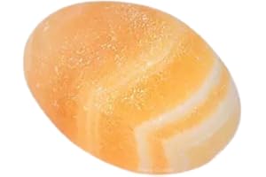 ‎ERLIWAY Erliway Gelbe Calcit Heilung Kristallsteine, 1.25-2.0" Große Reiki Heilung Edelsteine Natürliche Tumbled Polierte Steine für Energie Hexerei Therapie Meditation
