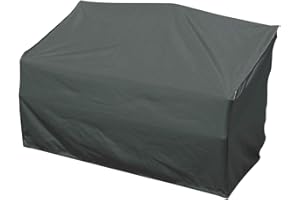 greemotion Funda Protectora para Sofá de jardín Bahia, Cubierta de sofá de Exterior de Poliéster Impermeable, Gris Claro, Aprox. 123 x 110 x 100 cm