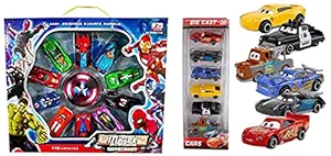 Metro ToyS & Gift Childrens Avengers Alliance Toy Cars Skiing Mini-Alloy Car Models Spider-Man American Captain for Boys Gifts