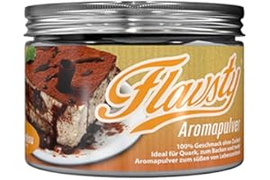 ‎FLAVSTY Flavsty® Geschmackspulver Tiramisu - Veganes Geschmackspulver ohne Zucker - Aromapulver - Flavorpowder
