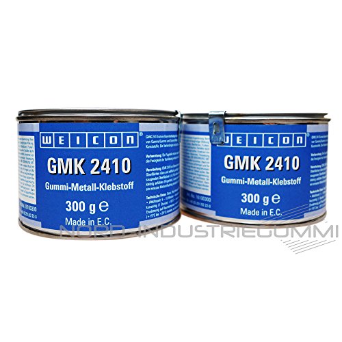 Preisvergleich Produktbild 2x WEICON 300g GMK 2410 Klebstoff für Gummimatten / Gummi-Metall-Klebstoff