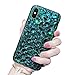 Produktbild Luxus Glitzer Hülle für Galaxy J5 2017, Misstars 3D Bling Diamant Handyhülle Transparent Hart PC Rückschale mit Silikon TPU Rahmen Schutzhülle für Samsung Galaxy J5 2017 SM-J530F, Grün