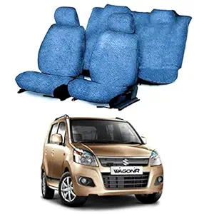 Chiefride Cotton Car Seat Cover for Maruti Suzuki Wagon R (5 Seater) (Blue)