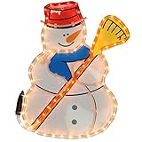 WeRChristmas Snowman Rope Light Silhouette Christmas Decoration, 42 cm - Large, Multi-Colour (Garden &amp; Outdoors)