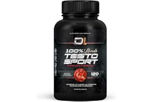 Healthy Fusion 100% Ultimate Testosport | Booster de Testosterona Energizante | Maca, Ginseng, Tribulus, Taurina y Vitaminas | Aumenta la masa muscular | Acción quemagrasas y vigorizante | 120u