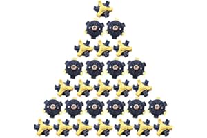 mamimamih Lot de 28 Brosses à Chaussures de Golf Pointes Crampons Stinger Petit Fil métallique à vis pour Chaussures Sport Golf