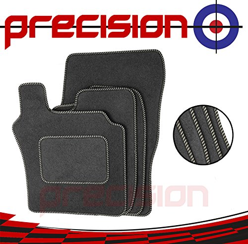 Precision Grey Car Mats For Audi A4 2016-2020 Classic Silver Twist - SSS