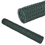 Material: malla de alambre, revestimiento de PVC - Color: verde