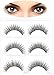 Hosaire 5 Pairs False Lashes Eyelash Long Fiber Reusable Make Up Eyes