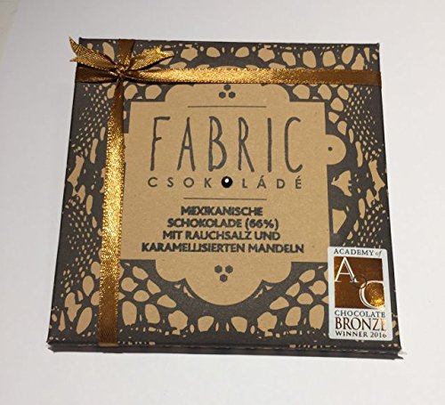 Preisvergleich Produktbild Fabric Schokolade Mexico 66% Rauchsalz karamelisierte Mandeln 70g