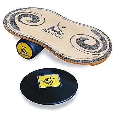 RollerBone 1.0 Planche de fitness avec rouleau et coussin d'air