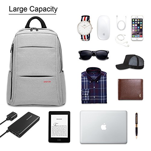 OMOTON Laptop Rucksack f  r alles Tablet und Laptops bis zu 15 6 zoll  zur Arbeit und Reise   wasserabweisend  Anti-Diebstahl  ger  umig  f  r Damen u
