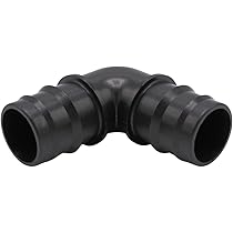 Baumaxxe Raccordo A T A 90° In Polipropilene Per Tubo Da 32 Mm (1 Pollice) – 3 Vie Con Fascette Stringitubo – Per Piscina, Giardino, Acquari E Irrigazione (Modello Bm218)