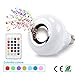 Produktbild HUAQIMEI Smart E27 RGB Bluetooth Lautsprecher LED Birnen Licht 12W Musik Spielen Dimmbare Wireless Led Lampe mit 24 Tasten Fernbedienung
